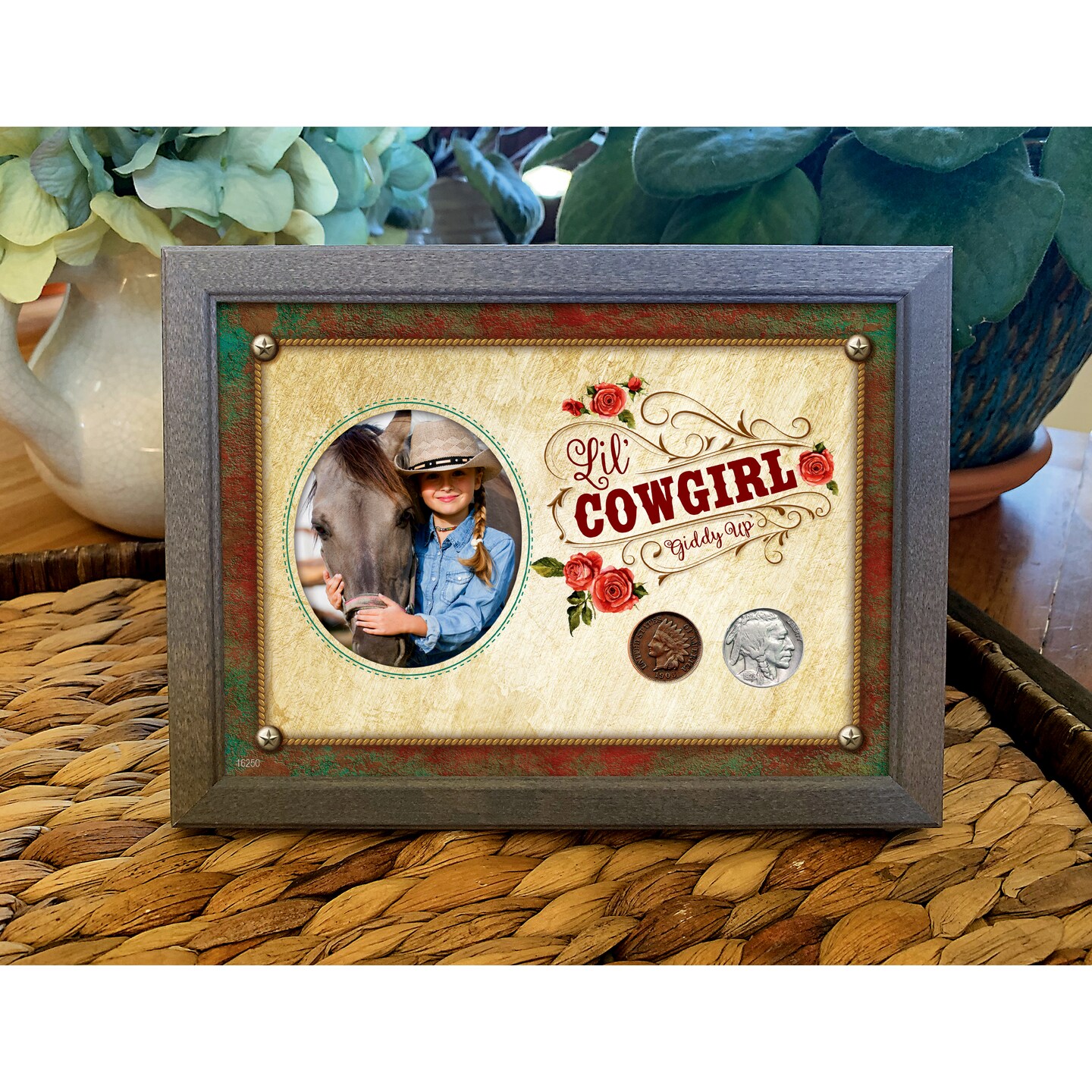 Lil&#x27; Cowgirl Coin Set 5x7 Frame