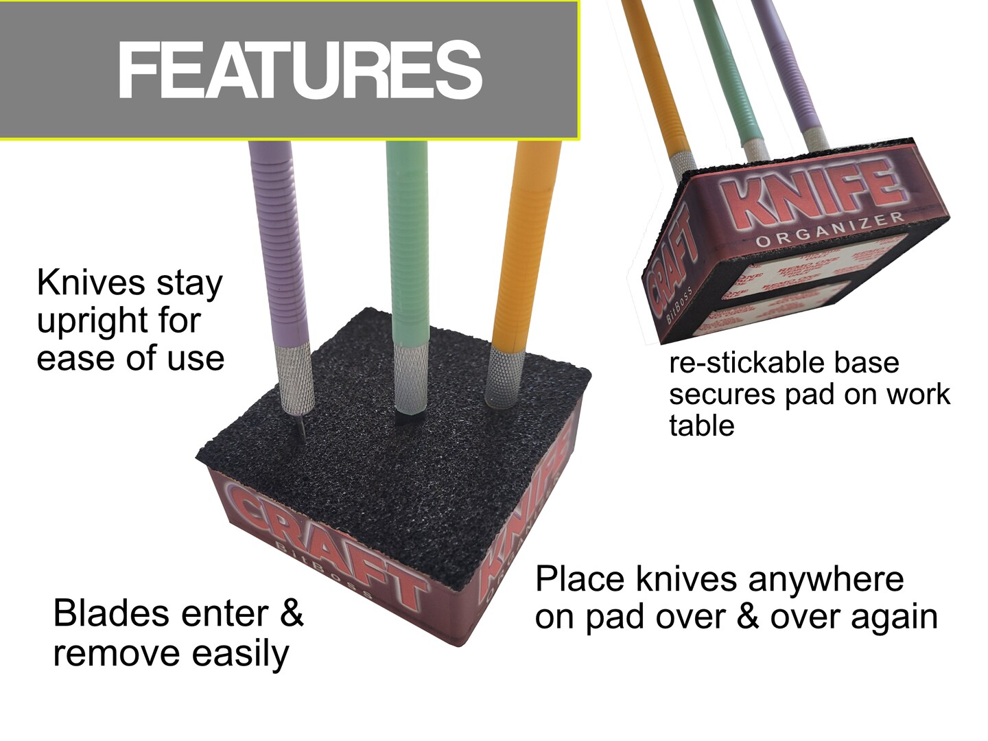 XACTO knife set with organizer, Colored handles and hobby knife holder kit