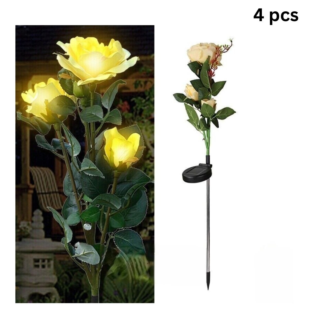 Waterproof Rose Flower LED Light 4 pcs Michaels