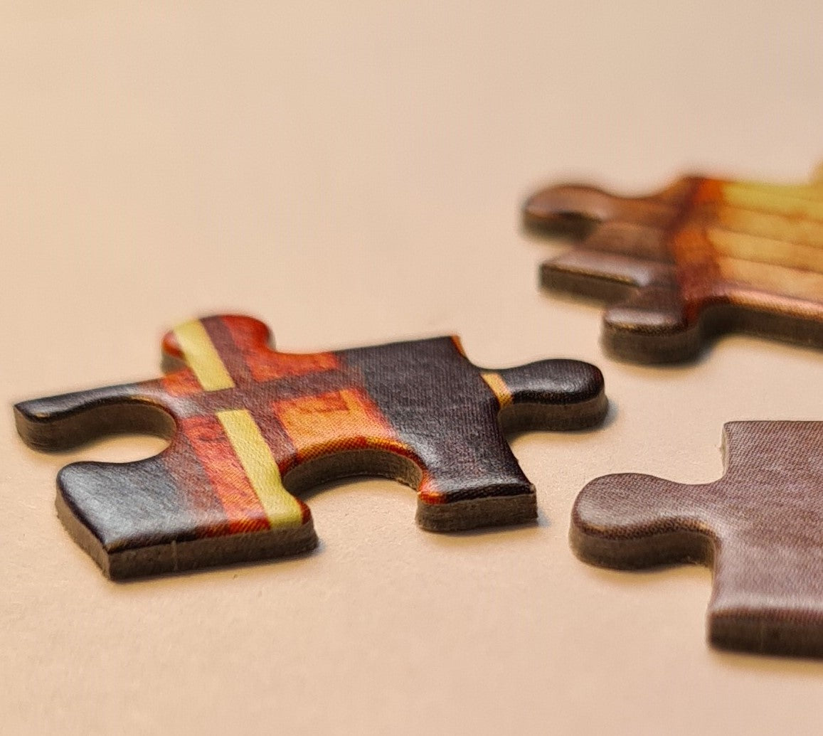 1000 Piece Castorland Jigsaw Puzzle – Vintage Winterland | Snowy Winter Scene Puzzle for Adults