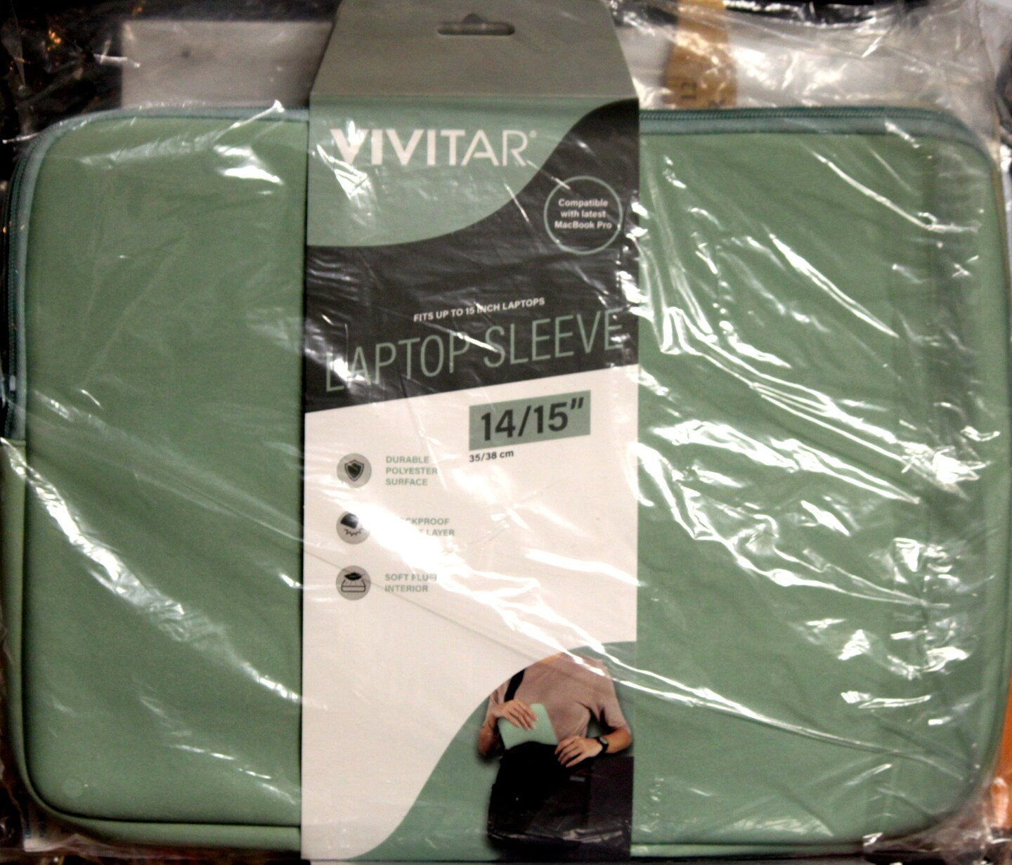 Vivitar Pea Green Laptop Sleeve 14&#x22;/15&#x22;