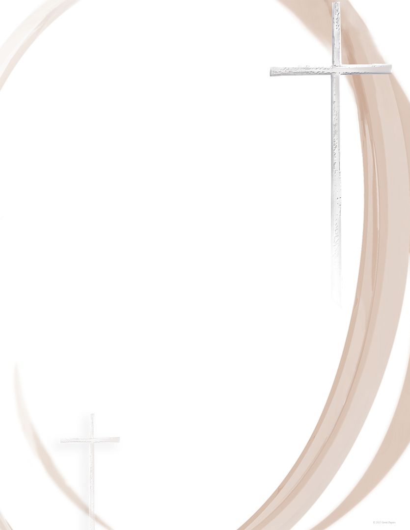 Great Papers! Swirls and Cross Religious Stationery Letterhead, Invitations and Announcements, Printer Friendly, 8.5"x11", 80 Pack
