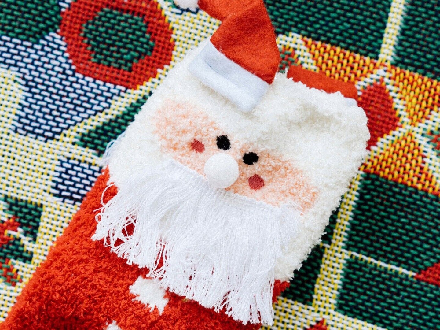 Unisex Christmas Socks Warm Fluffy Winter