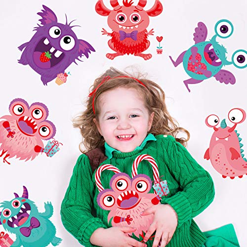 24 Pieces Valentines Day Craft Kits for Kids, DIY Craft Ornament Valentine Class Game Activities Make Your Own Valentine Cards