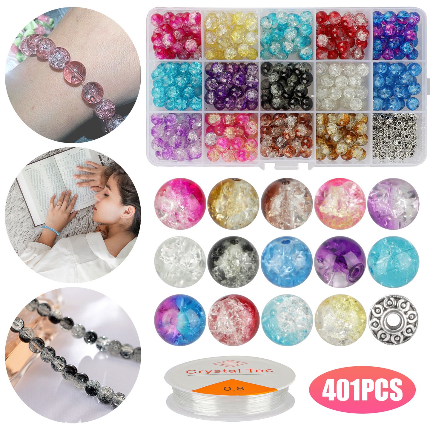 Colorful Spacer Beads Kit for DIY Jewelry Making Michaels