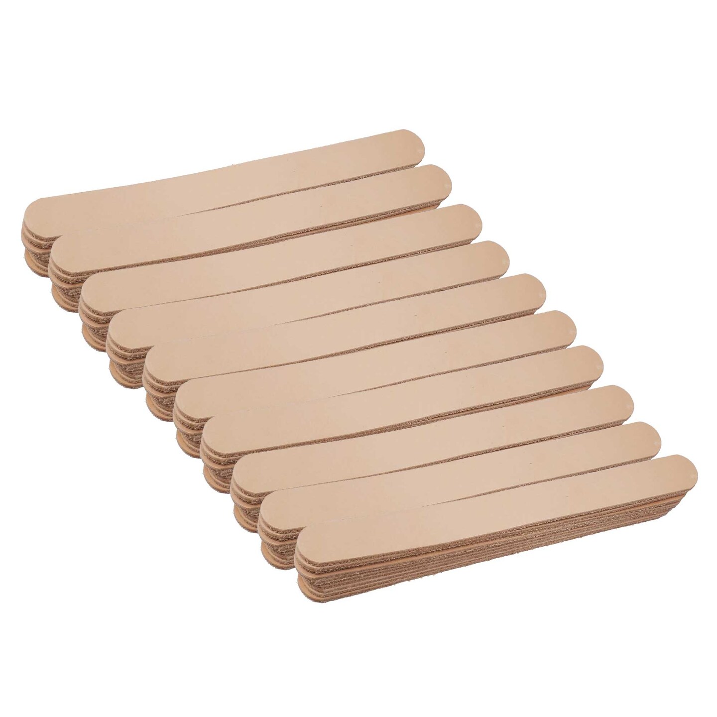 3/4" Vegetable-Tanned Leather Blanks – DIY Bracelets & Crafting Supplies 8 Packs