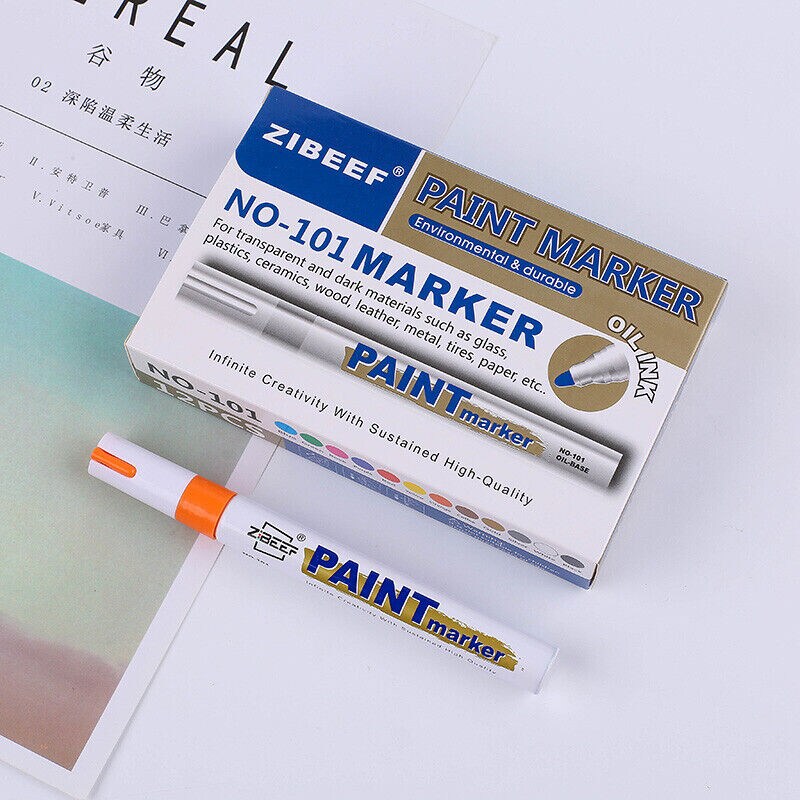 Kitcheniva Permanent Paint Marker Pen Waterproof Rubber Metal Wood