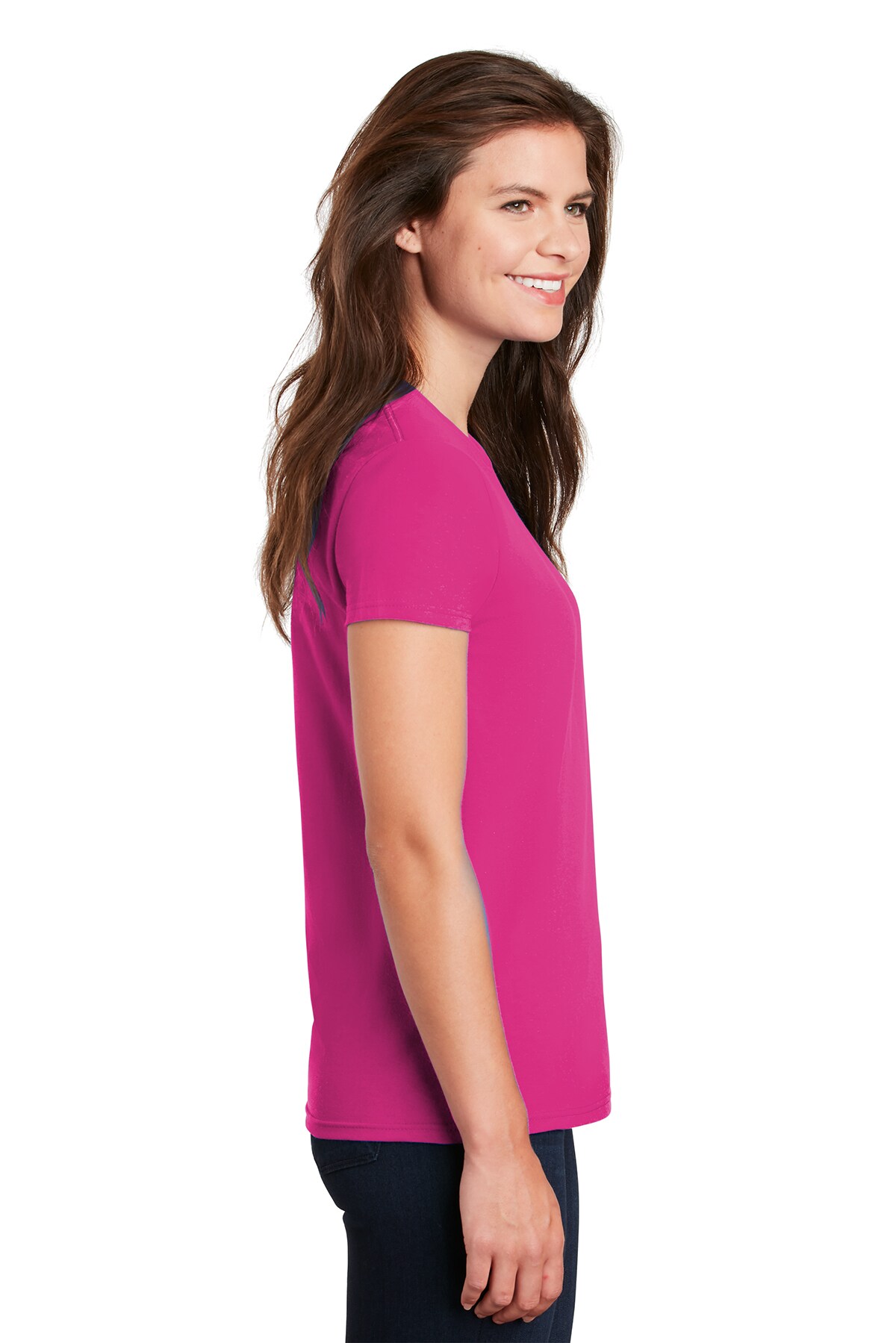 V-Neck Short Sleeve Tee For Women