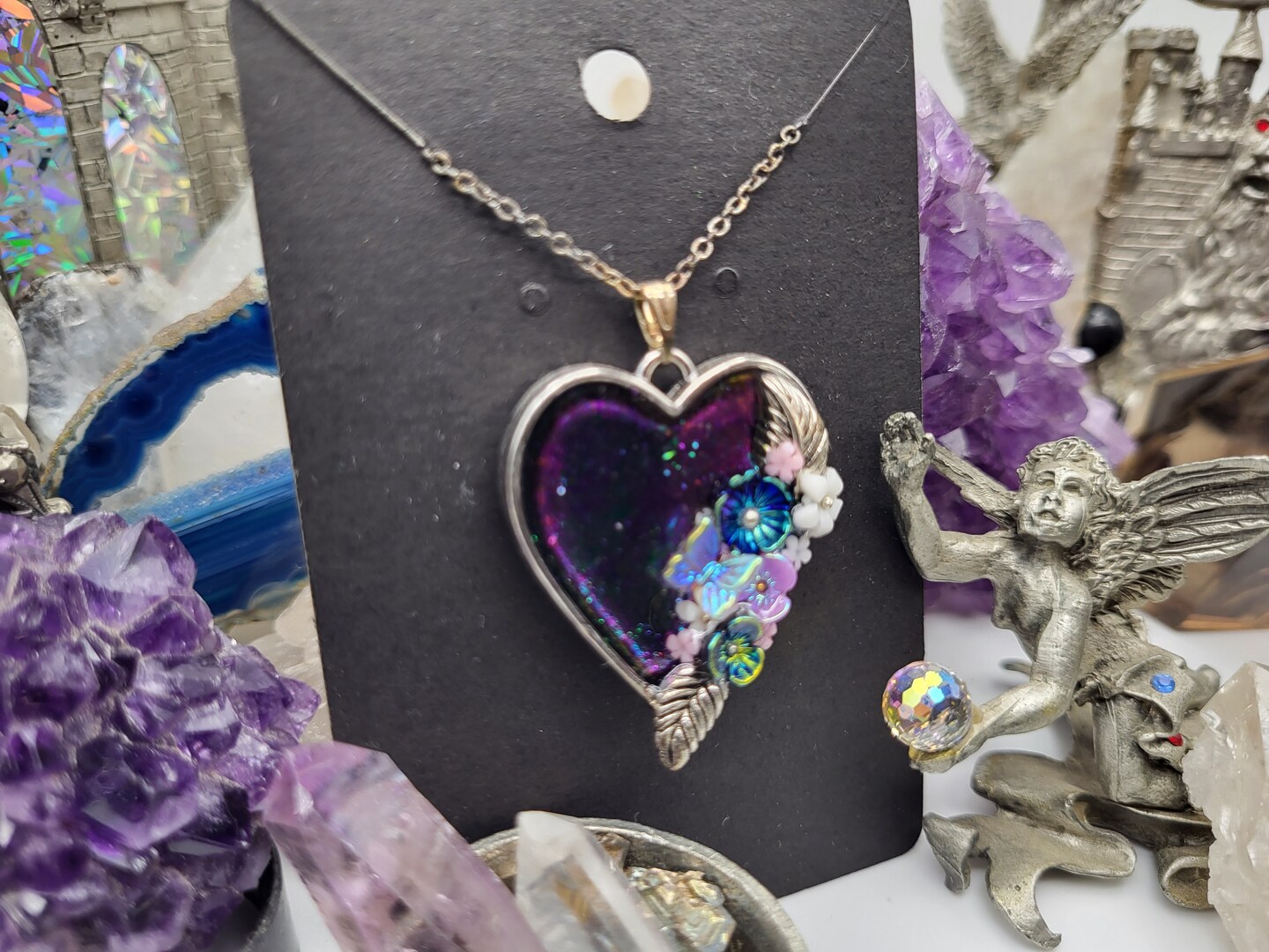 アクセサリー Mi Amazon.com: Tupalizy 14Pairs Magnetic Necklace Clasps Heart Beads