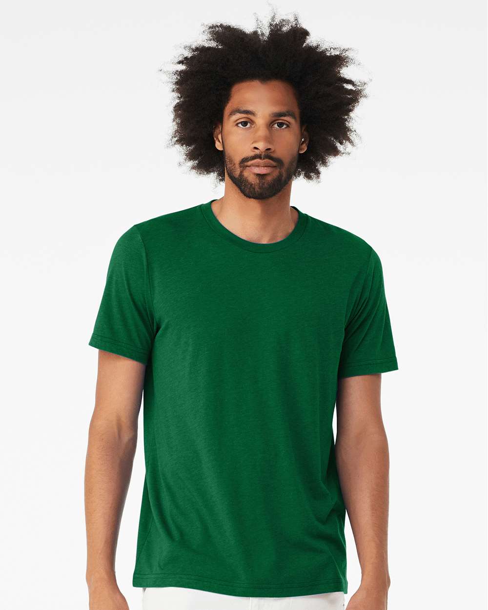 BELLA+CANVAS Men’s Triblend Crewneck Short Sleeve T-Shirt for Summer Wear, Casual Style & Lightweight Everyday Tee