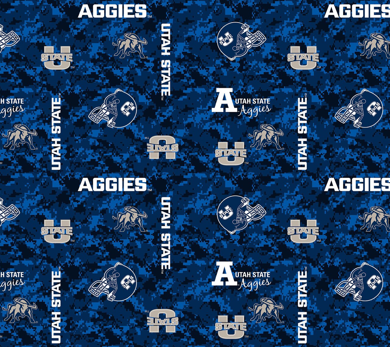 Utah State top Aggies Fleece Tie Blanket