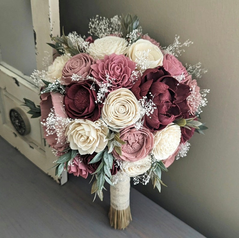 Dusty rose, blush, cream, and rose gold flower petals, rose petals, du –  ShabVintiqueFlowers