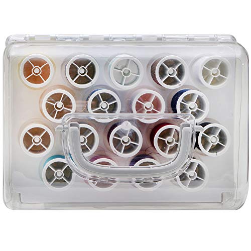 224 Piece , Sew-It-Goes, Sewing Kit &#x26; Craft Organizer - Sewing Case Storage with Machine Sewing Thread, White