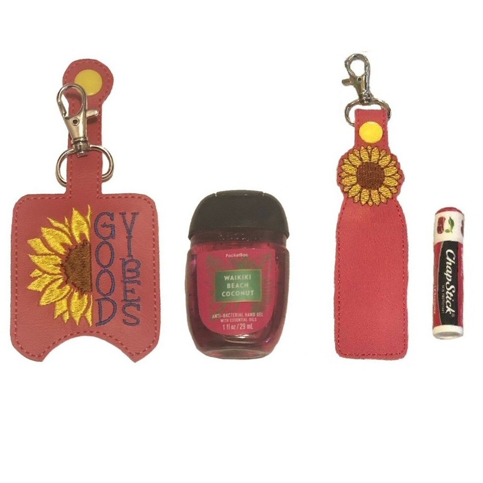 Good Vibes Hand Sanitizer Holder and or Lip Balm Holder MakerPlace by
