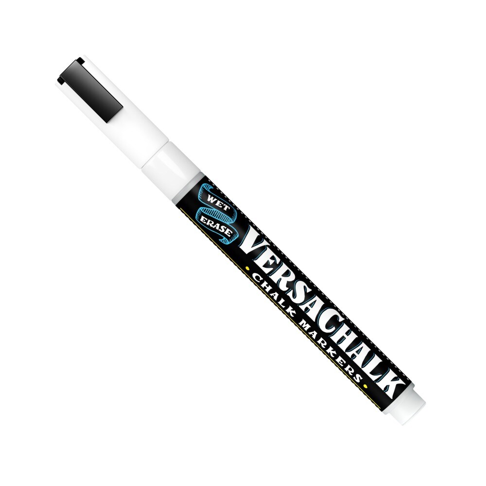 VersaChalk White Chalk Markers for Chalkboards - 3mm Fine Tip