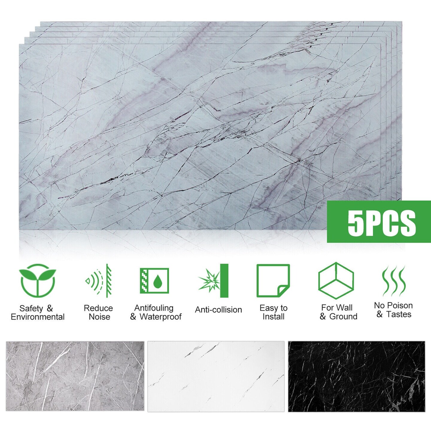 Peel &#x26; Stick Glossy Marble Contact Paper