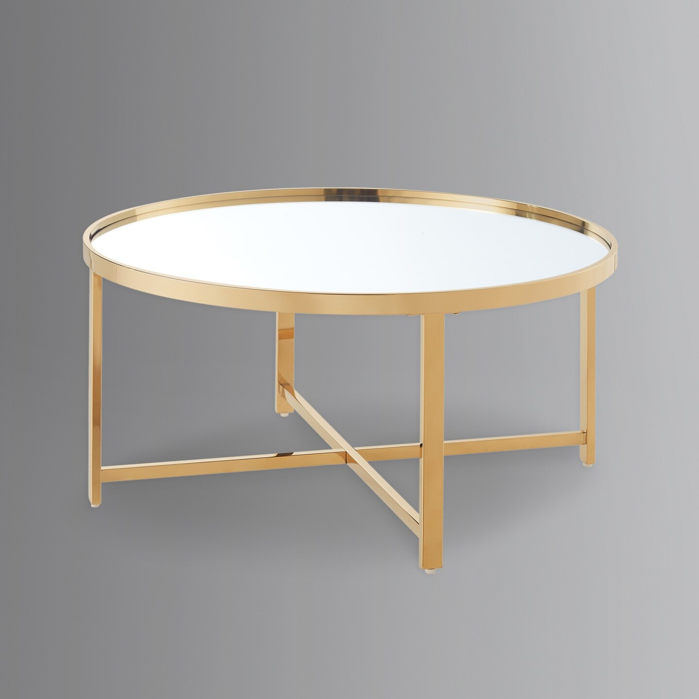 Kamia Coffee Table With Mirrored Top