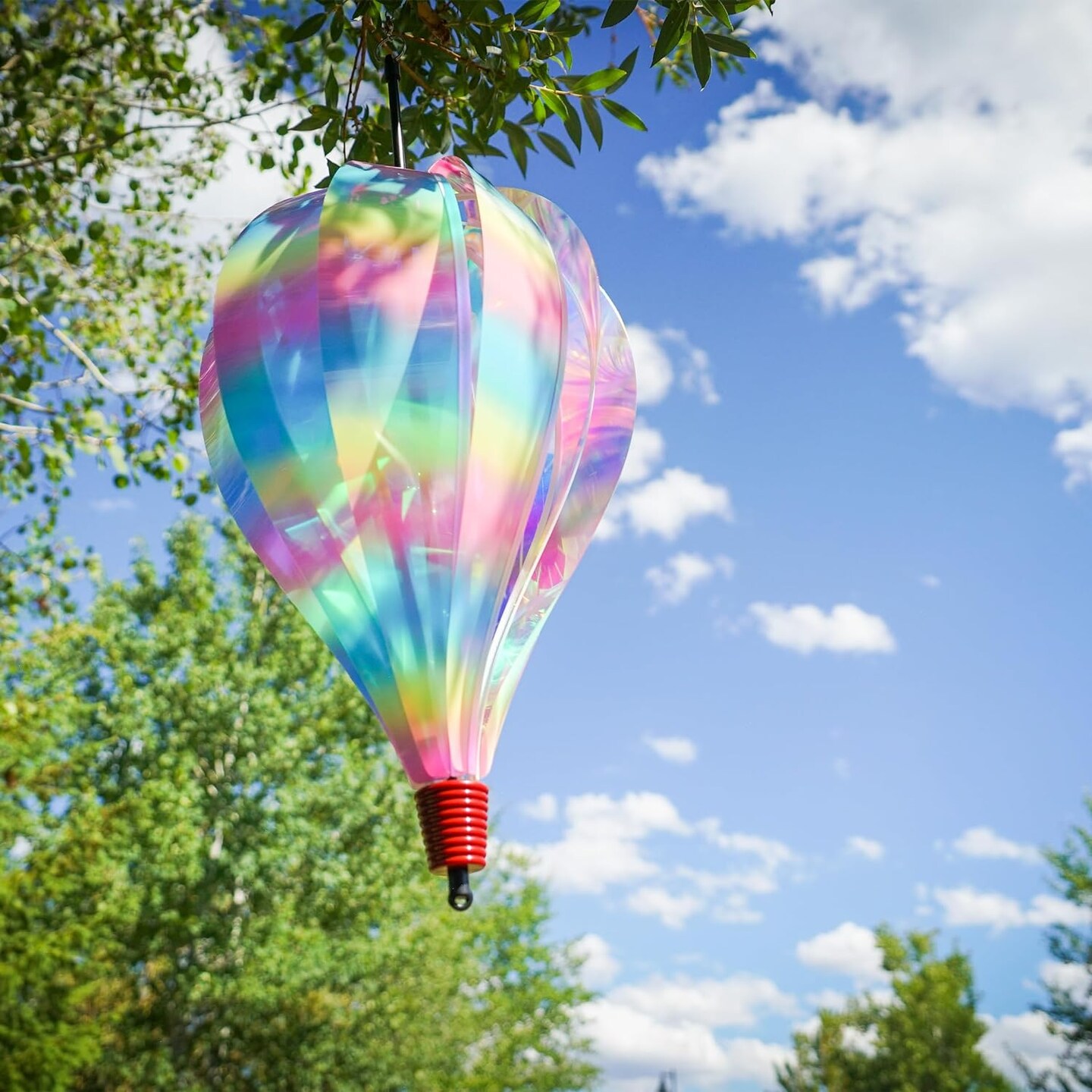 Striped Iridescent 10 Panel Hot Air Balloon