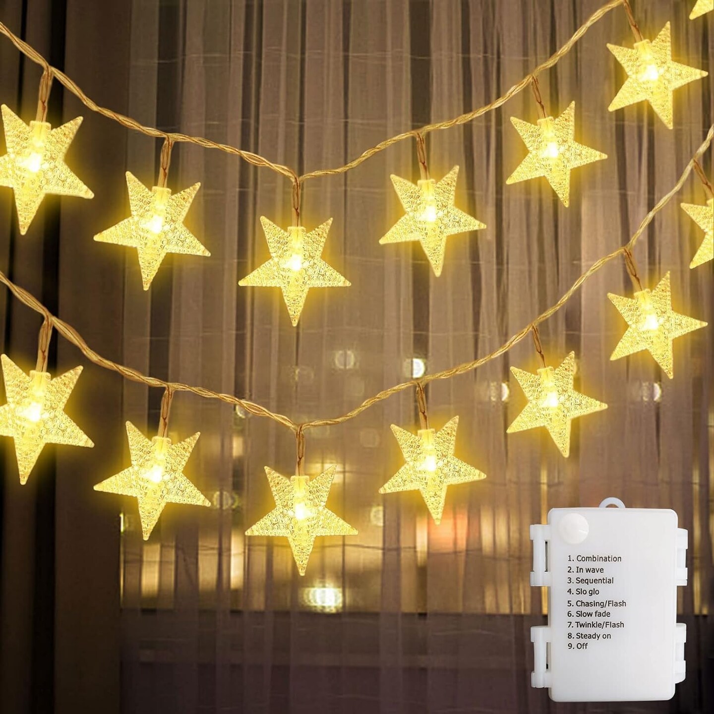 13.2 ft 40 LED Battery Powered Christmas Fairy String Lights