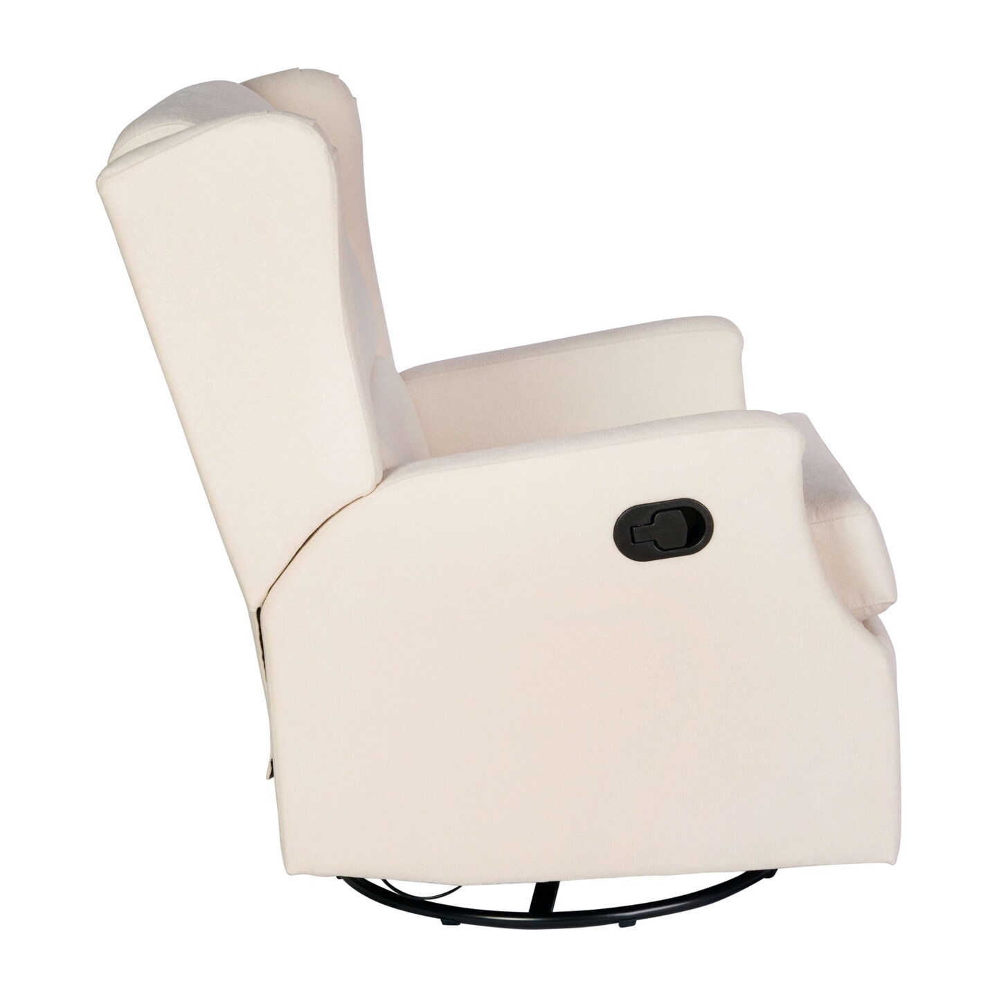 Merrick Lane Abby 3-in-1 Wingback Manual Recliner Rocker Swivel Glider Chair