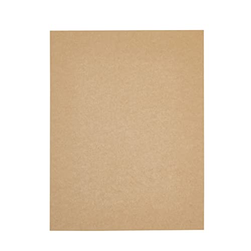 48-Pack Kraft Paper Sheets for Wedding, Brown Cardstock for Party Invitations, Announcements, Drawing, DIY Projects, Arts and Crafts, Letter Size, 120gsm (8.5 x 11 Inches)