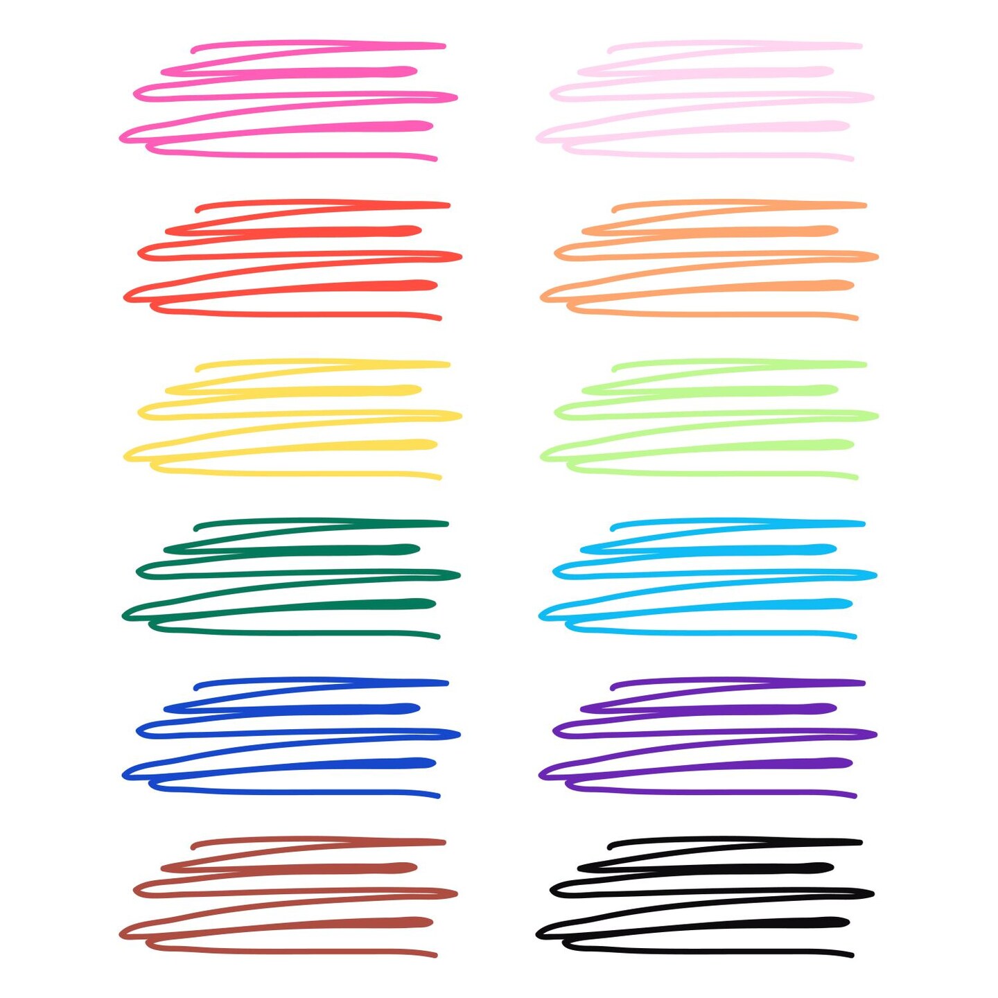 Tulip Fine-Tip Fabric Markers Rainbow 12 Pack