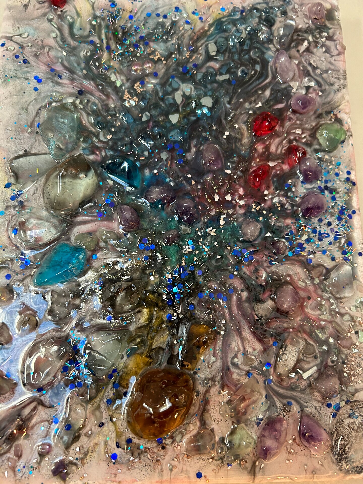 Resin picture with stones | MakerPlace by Michaels
