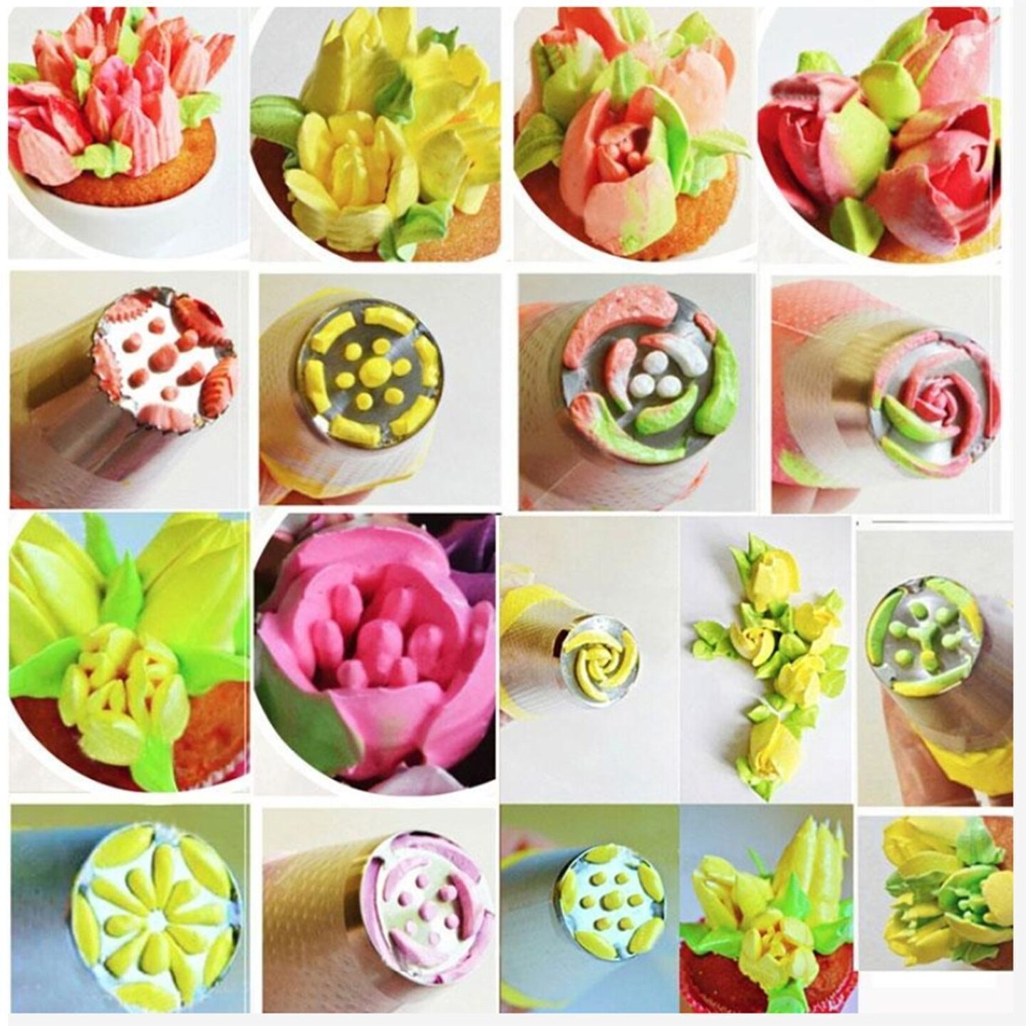 Assorted Pastry Icing Nozzle 24pcs+converter
