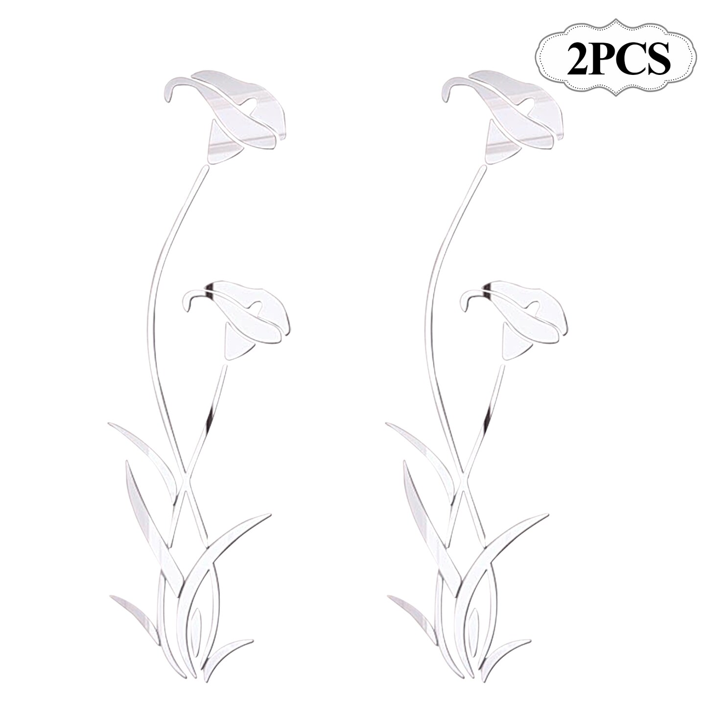 Removable DIY Mirror Flower Wall Sticker 2 packs Michaels