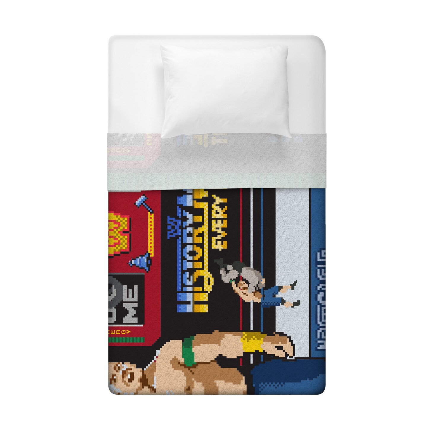 Sleep Squad WWE John Cena 60&#x201D; x 80&#x201D; Raschel Plush Blanket - Hustle Loyalty Respect