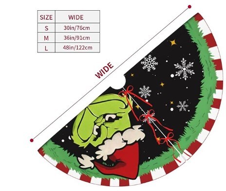 Indoor Winter Holiday Party Tree Mat Floor Decor 36 Inches Christmas Tree Skirt Xmas Decorations