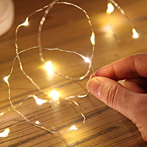 ANJAYLIA 4 Pack Fairy Lights 10ft 30 Mini LEDs String Lights Battery Operated Waterproof Warm White Starry Firefly Lights on Copper Wire, Decorative Lights for Home Wedding Christmas