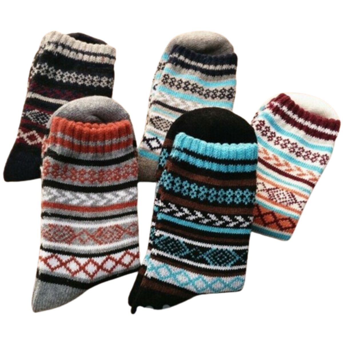 Comfortable Wool Socks 5 Pairs