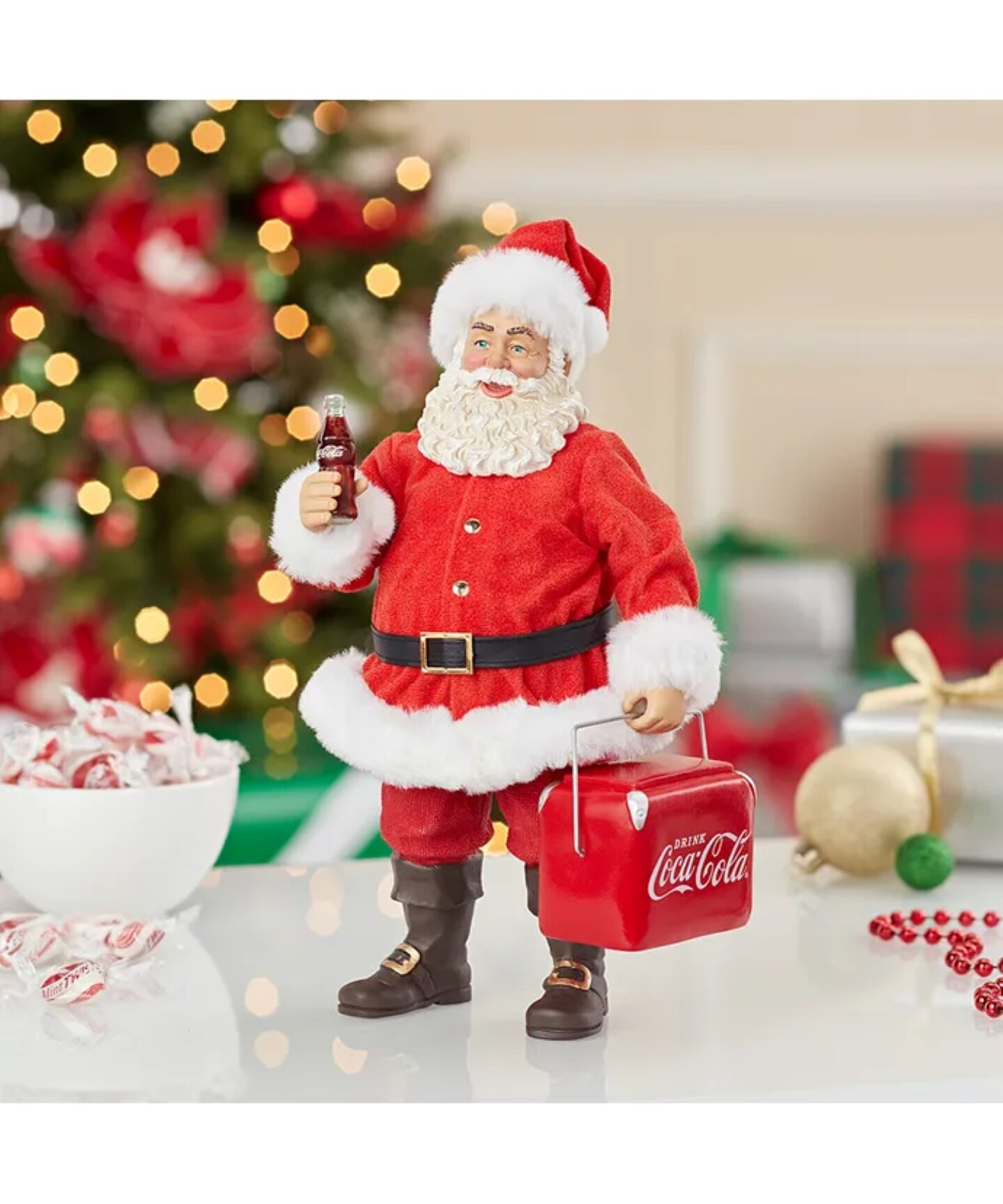 Kurt Adler Coca-Cola Santa with Cooler Christmas Decoration - 10.5