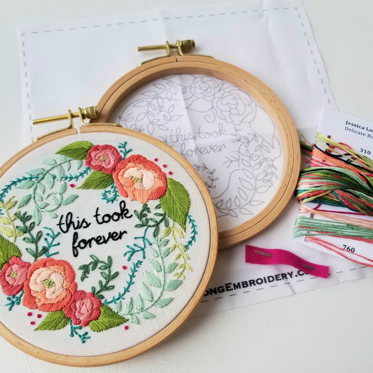 Our all new “Learn to Embroider Kit” has everything you need to learn
