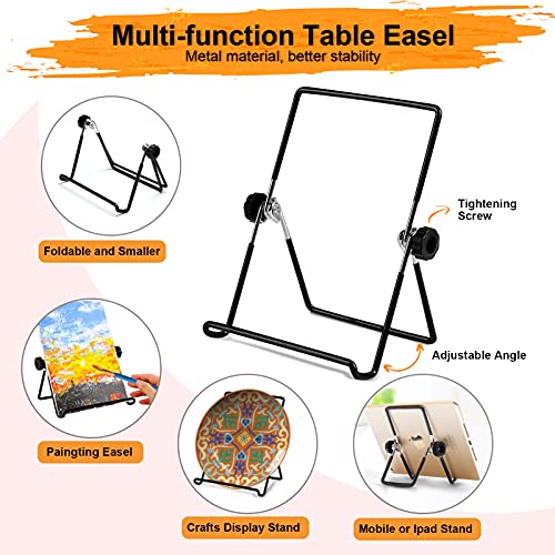 Art Paint Set for Kids, Painting Supplies Kit with 5 Canvas Panels, 8 Brushes, 12 Acrylic Paints, Multi-Function Table Easel, Etc, Premium Acrylic Paint Set for Students, Kids and Beginner.