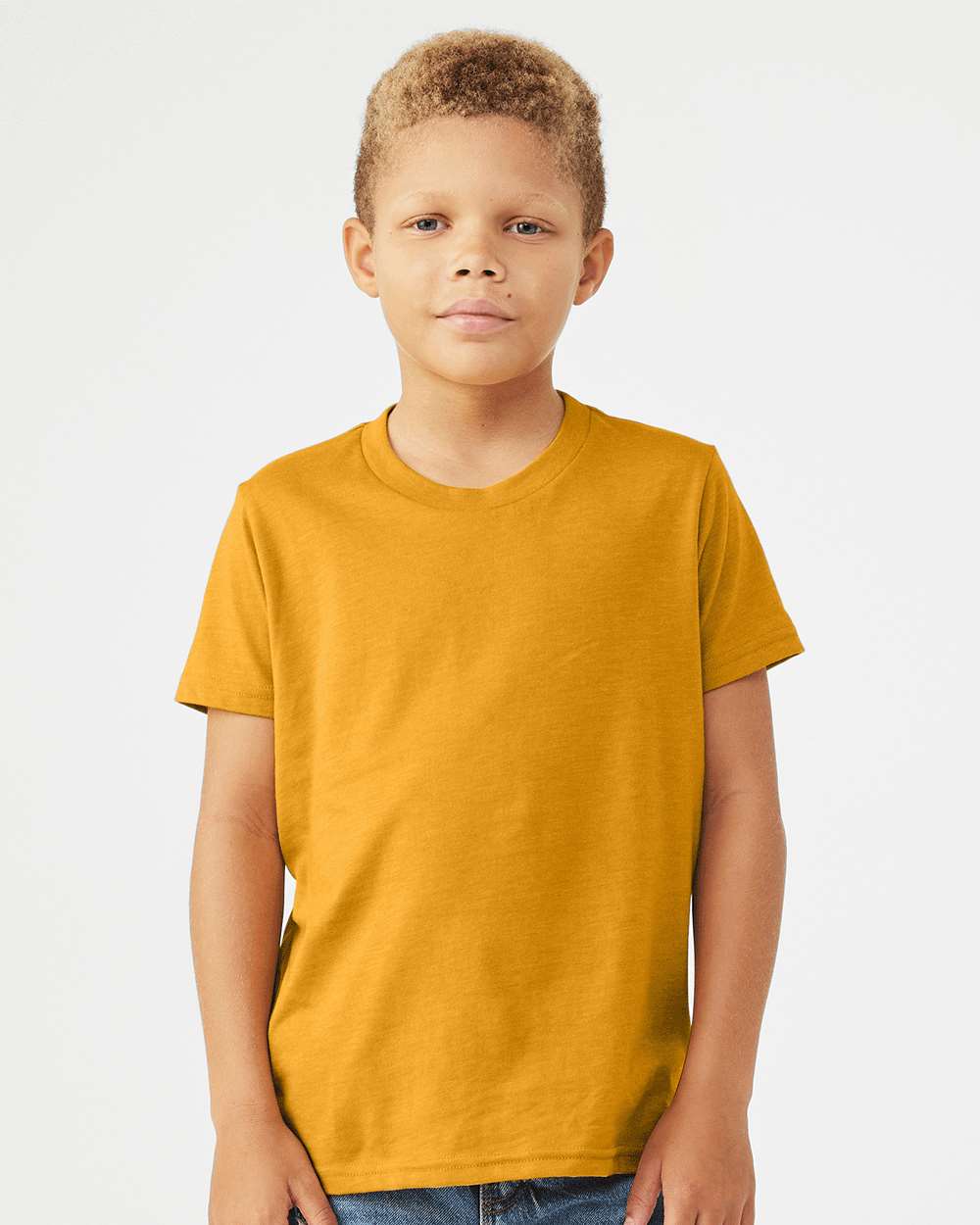 BELLA + CANVAS® Youth CVC Jersey Crew Neck Tee – Cotton Blend T-Shirt for Everyday Wear