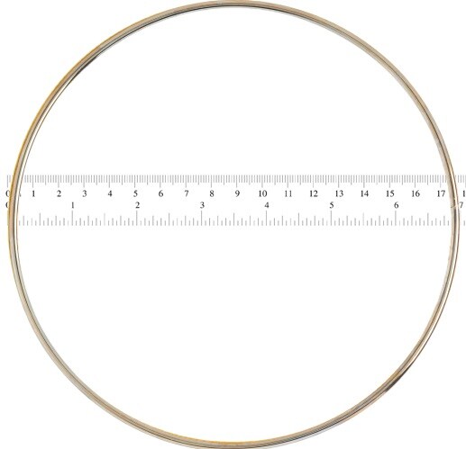John Bead 7&#x22; Brass Metal Rings, 25pcs