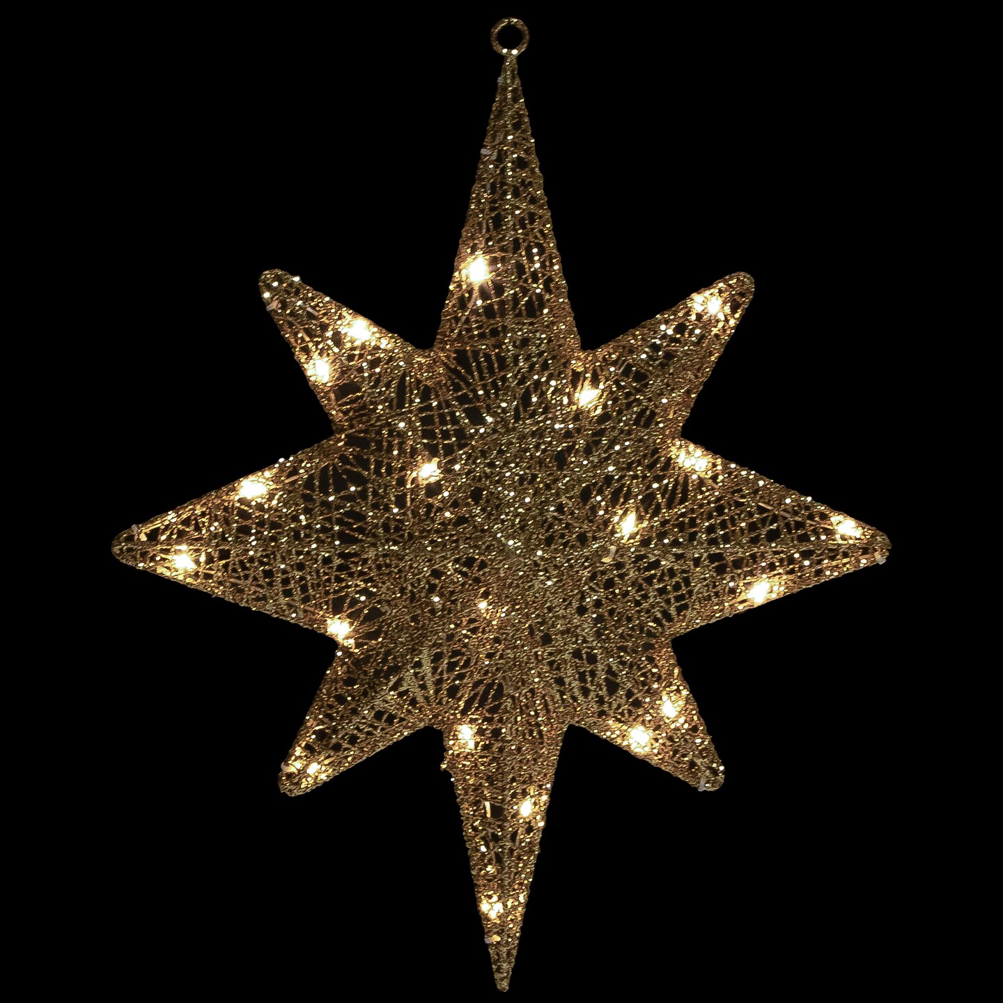 Northlight LED Lighted Hanging Bethlehem Star Outdoor Christmas Decoration - 22&#x22; - Warm White