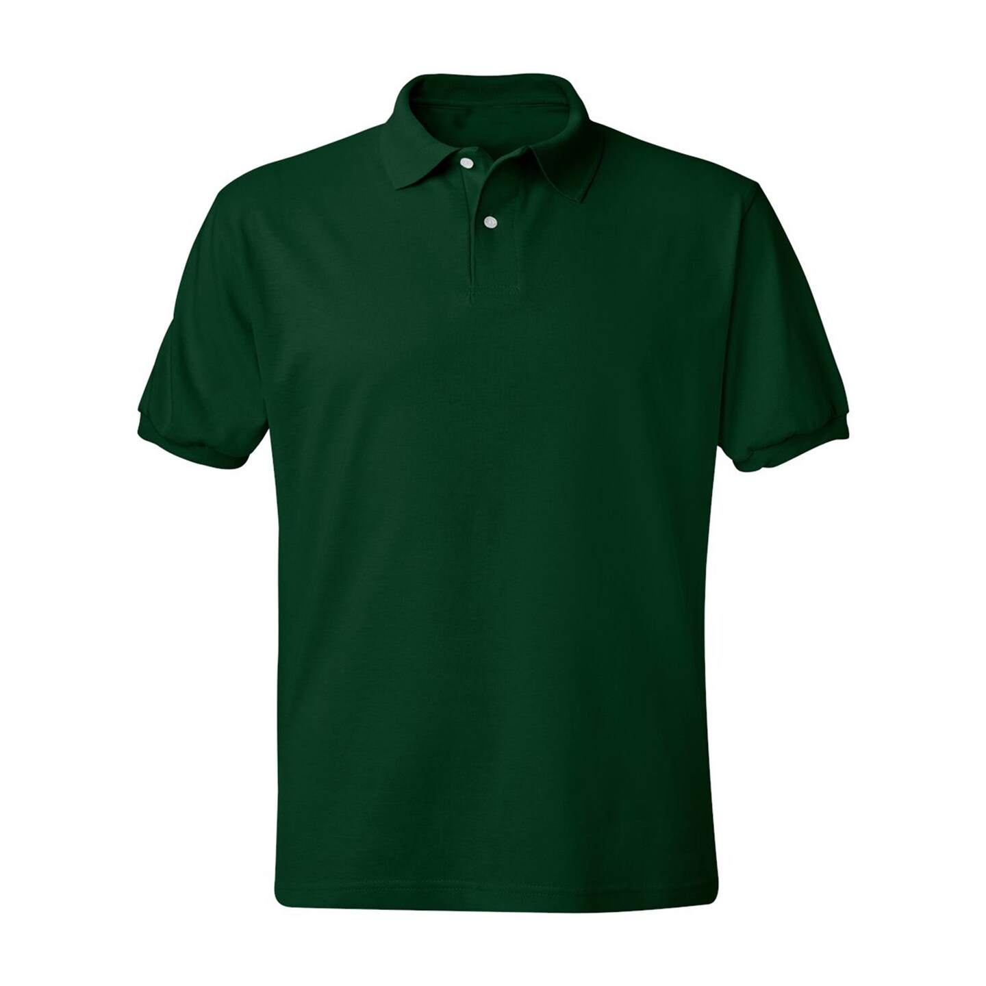 Hanes Men's EcoSmart Jersey Polo Shirt Cotton Polyester Blend Classic Fit Casual Workwear