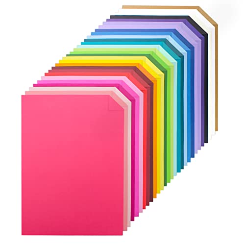 60 sheets Color Cardstock, 28 Assorted Colors 250gsm A4 Size, Double Sided Printed Cardstock Paper, Premium Thick Card Stock for Card Making, Craft, Scrapbooking, Party Decors, Kids School Supplies&#x2026;