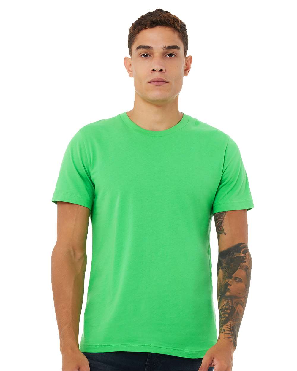 BELLA + CANVAS Jersey T-Shirt with the Style Number 3001 and Made With ...