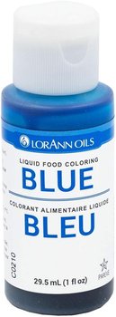 LorAnn Blue Liquid Food Color, 1 Ounce Squeeze Bottle