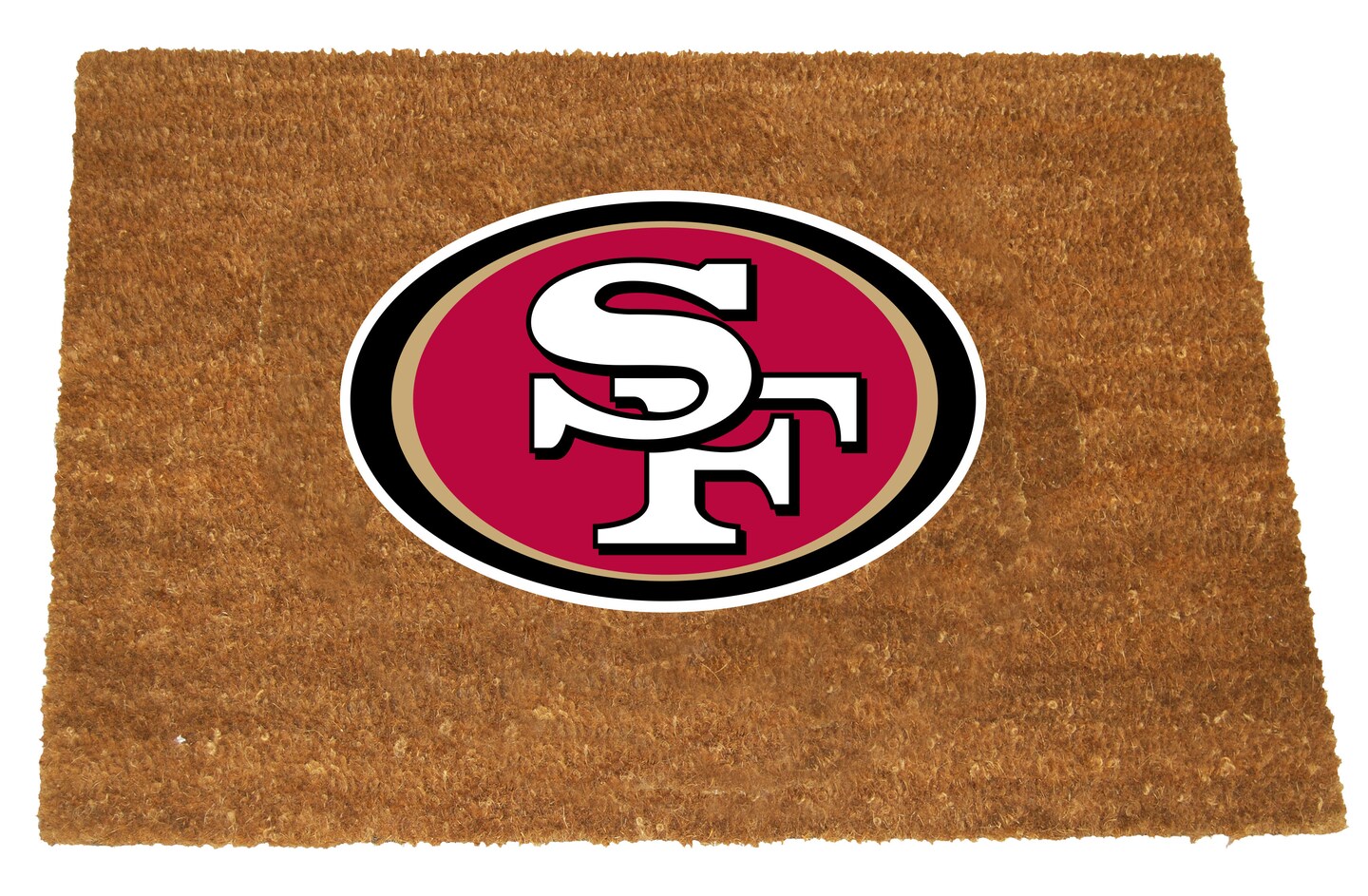 The Memory Company NFL San Francisco 49ers Rectangular Coir Door Mat 29.5" x 19.5"