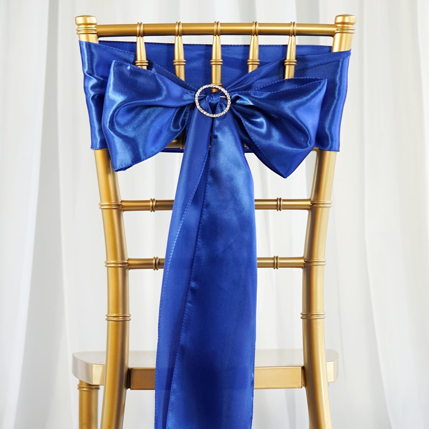 10Pcs Satin Chair Sashes for Wedding Reception Decor