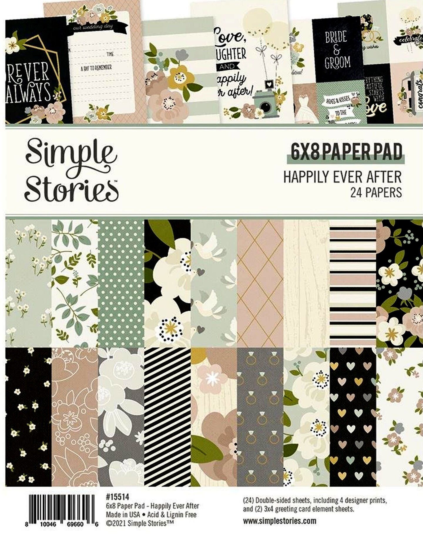 Simple Stories Happily Ever After 6 x 8 Paper Pad | Michaels