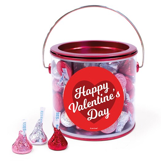 Valentine&#x27;s Day Candy Gift Hershey&#x27;s Kisses Paint Can