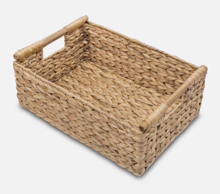 Organizing Water Hyacinth Wicker Woven Natural Basket | Michaels