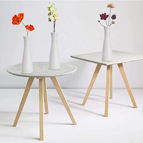 2 Pieces Tall Conic Composite Plastics Flower Vase, Small Bud Decorative Floral Vase Home Decor Centerpieces, Arranging Bouquets, Connected Tubes (Wide Caliber)