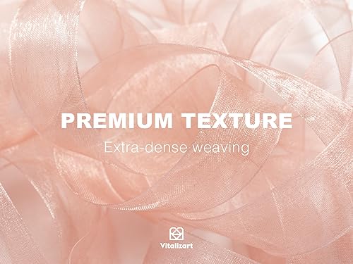 1" x 90 Yards Organza Ribbon Mixed Color Sheer Ribbons Set 10 Yd x 9 Rolls Handmade Eco-Friendly for Gift Wrapping Christmas Tree Crafts Bows Wedding Invitations Wreaths Wrap